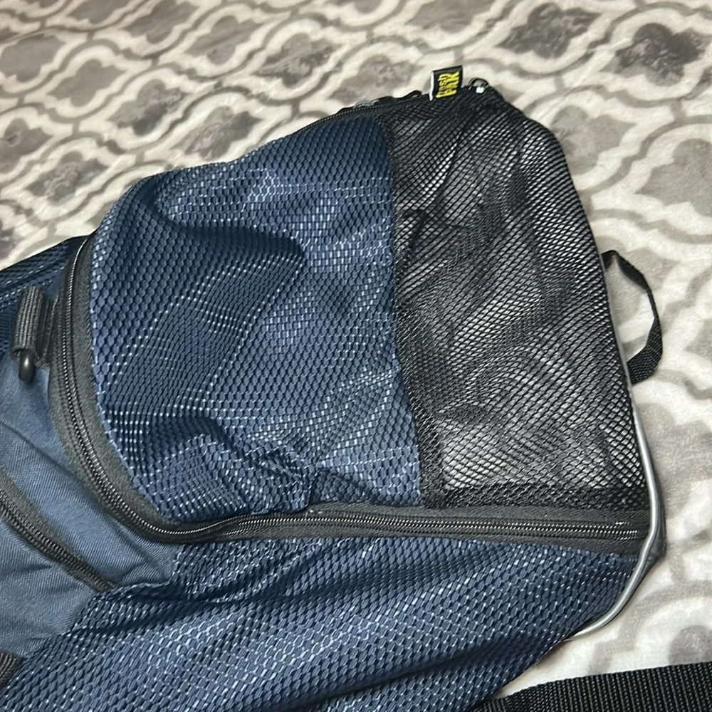 Adidas gym bag, navy blue